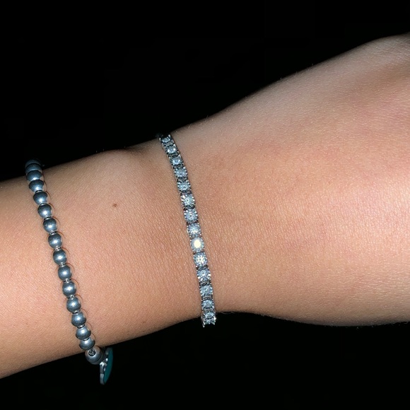 Diamond BoLo Bracelet in Sterling Silver. - Picture 1 of 3